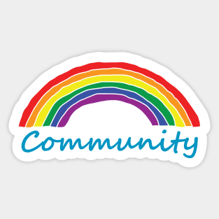 Community Pride Rainbow Sticker